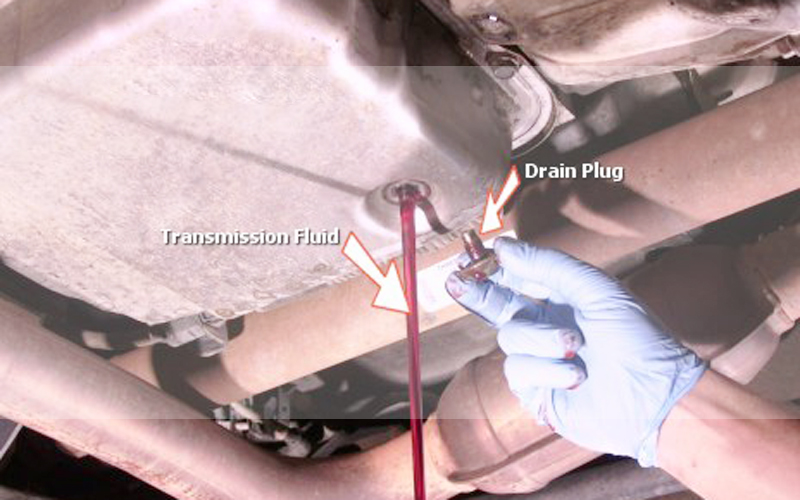 draining transmission fluid