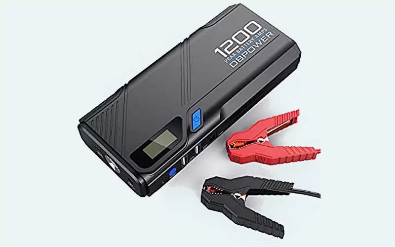 DBPOWER-1200A-Portable-Car Best Portable Car Jump Starter Review and Complete Guide