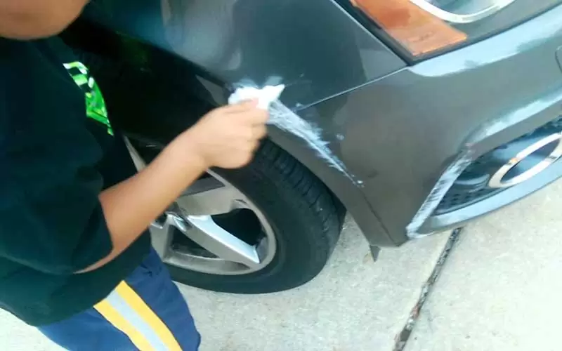 Polishing-with-toothpaste How to Fix Scratched Glass with Coating – Step by Step Process
