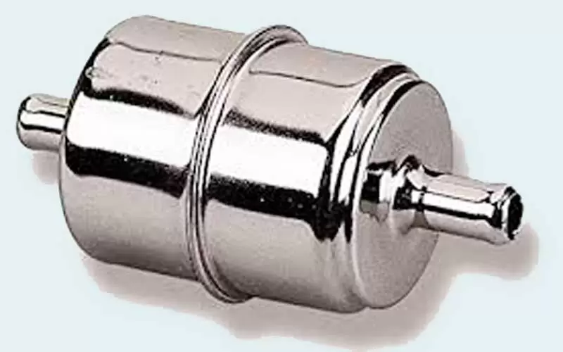 Holley-162-523-Chrome-In-Line 8 Best Inline Fuel Filter 2021 - Review and Complete Guide