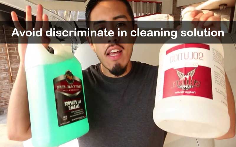 Applying Purpose Cleaners Indiscriminately