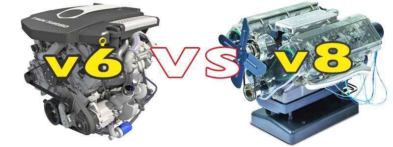 V6 vs. V8 Car Engine