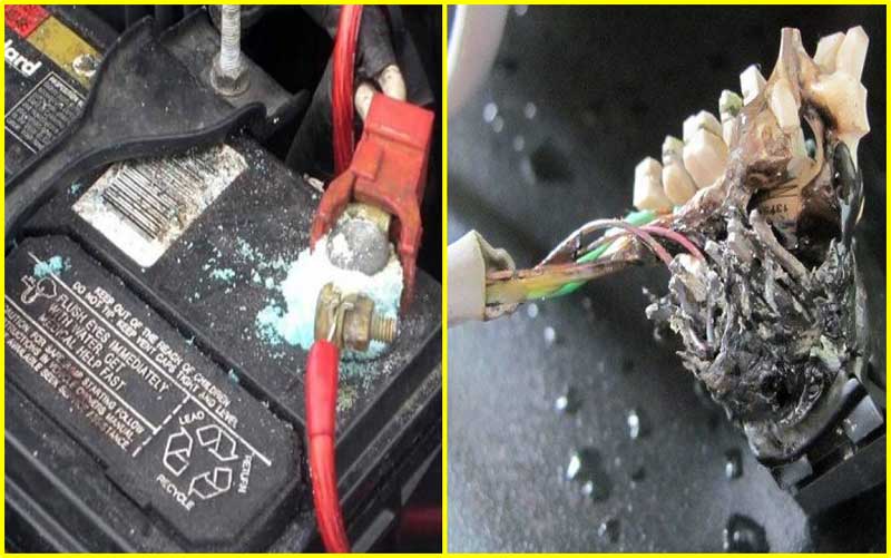 Dead car battery or short-circuiting