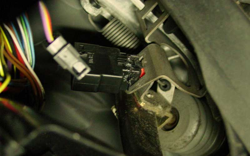 Failed brake pedal switch