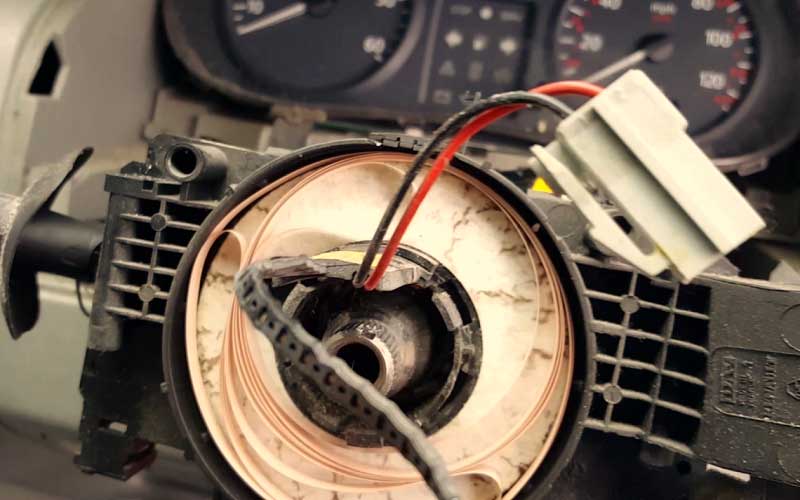 Faulty Steering wheel sensor