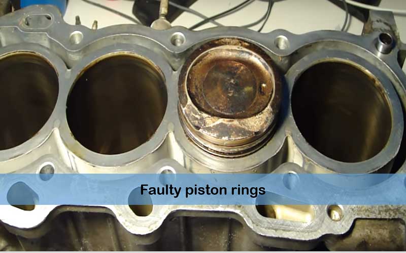 Faulty piston ring