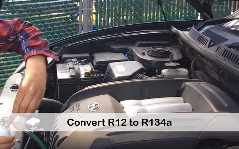 R12 to R134a conversion process