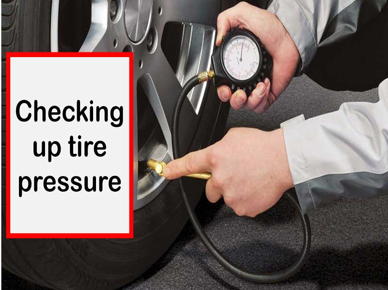 Tire pressure check-in