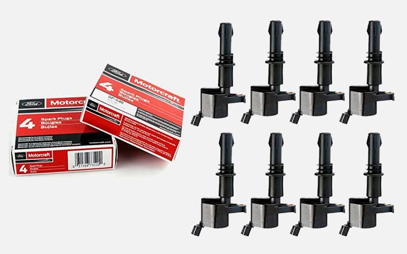 MAS Set of 8 Ignition Coils and Motorcraft Spark Plugs review