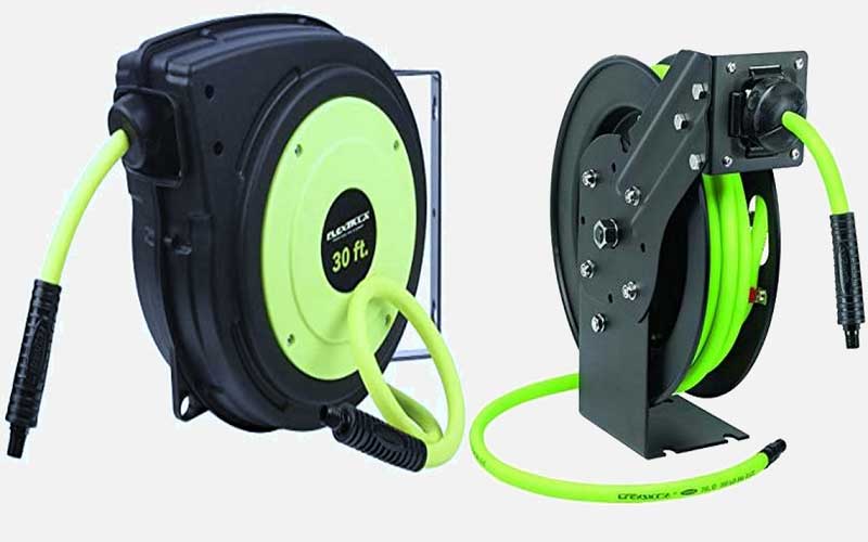 Flexzilla Retractable Enclosed Plastic Air Hose Reel review