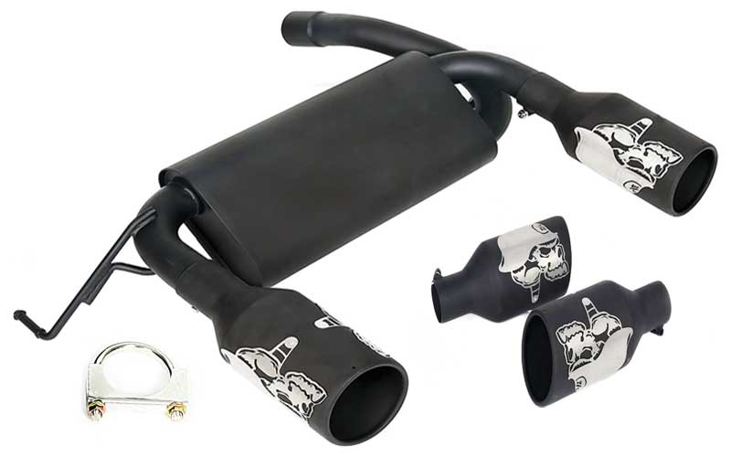 ECOTRIC Matte Dual Catback Exhaust Muffler Review