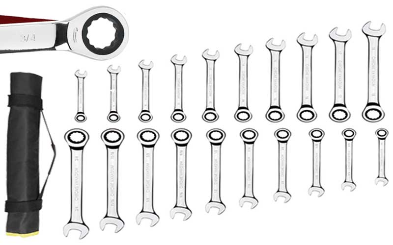 FIXKIT 20-Piece Wrench Set 