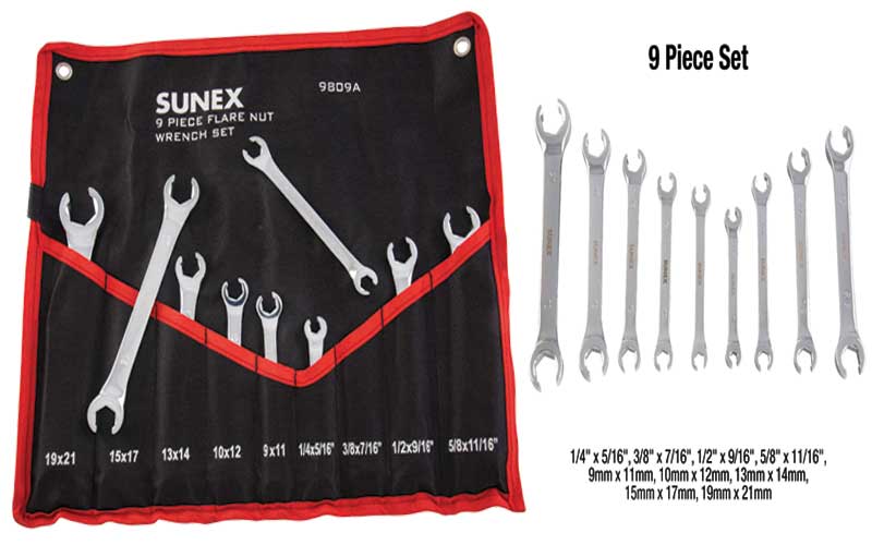 Sunex - 9809A Flare-Wrench Set Review